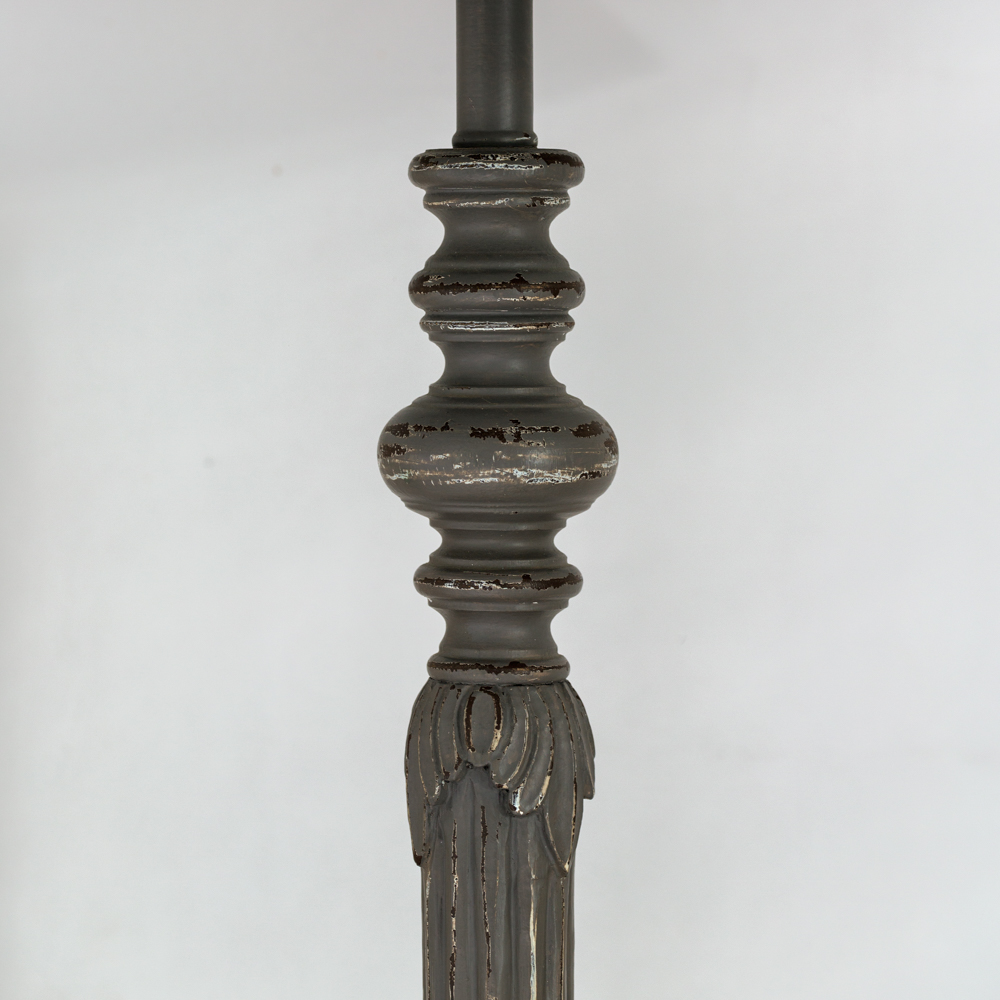 Tall Dark Grey Table Lamp - Image 2